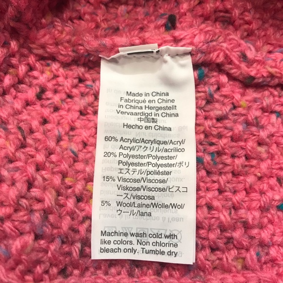 NWT J Crew Donegal Cable Knit Sweater. Pink. - Picture 3 of 6